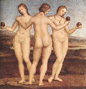 RAFFAELLO Sanzio The Three Graces F oil on canvas